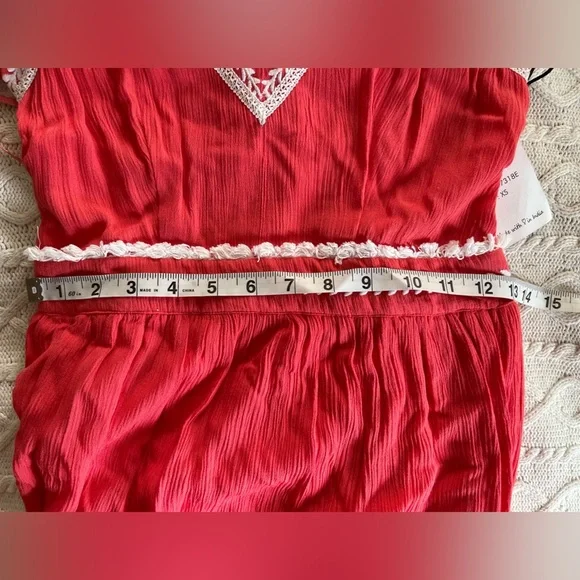 Japna Brand Coral Maxi Dress Women’s Size XS - Picture 3 of 13